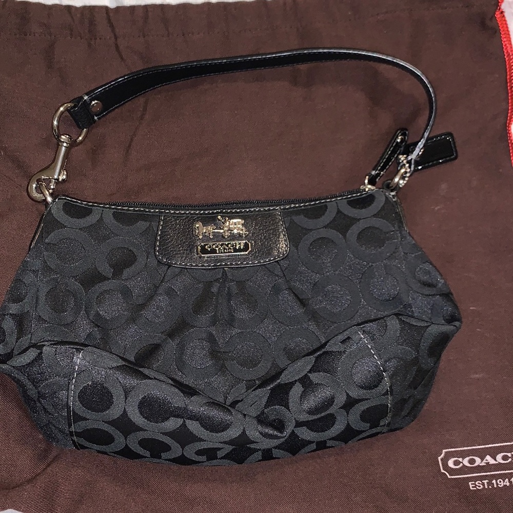 black coach bag. used once